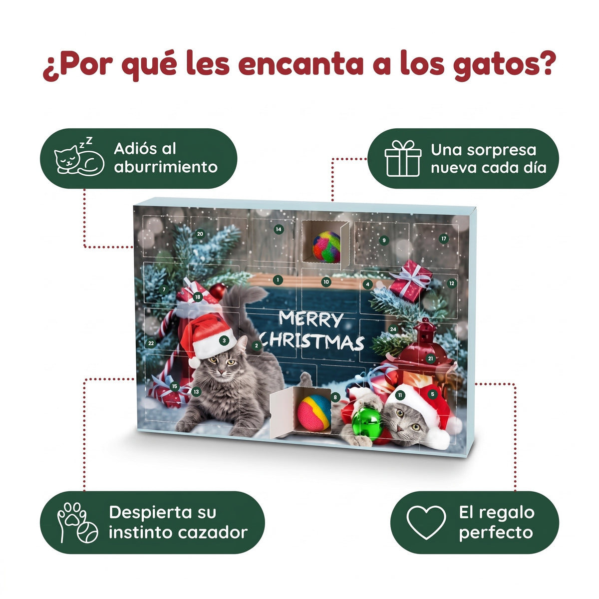 Por qué a los gatos les encanta el calendario de Adviento